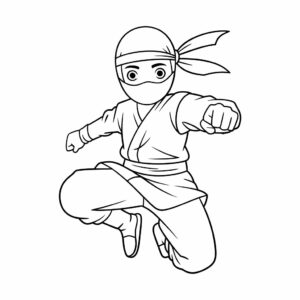 ninja tekening afbeelding