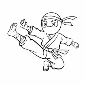 ninja kleurplaten