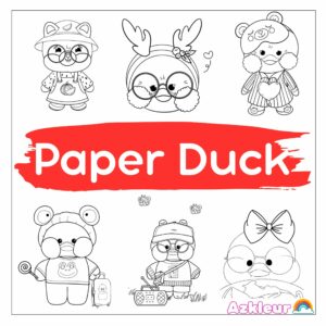 Paper Duck Kleurplaat