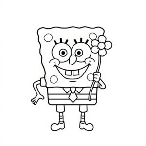 desenho para colorir do bob esponja