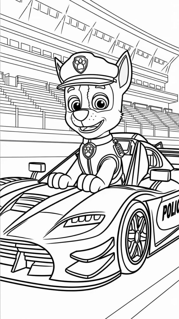 paw patrol kleurplaat