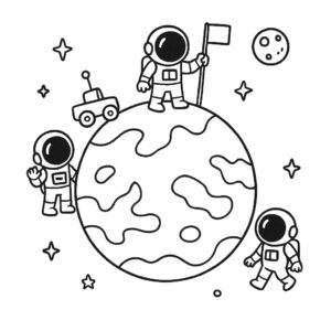 pianeti da colorare
