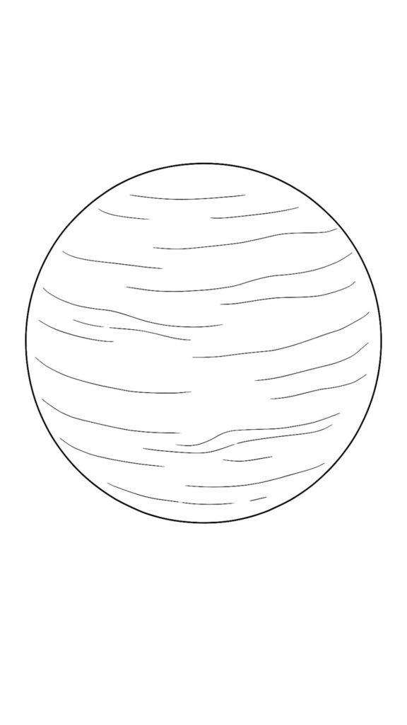 pianeti colorati da stampare