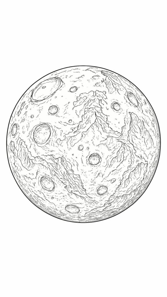 pianeta terra disegno da colorare