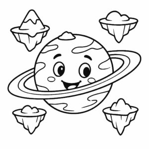 pianeti da colorare e stampare