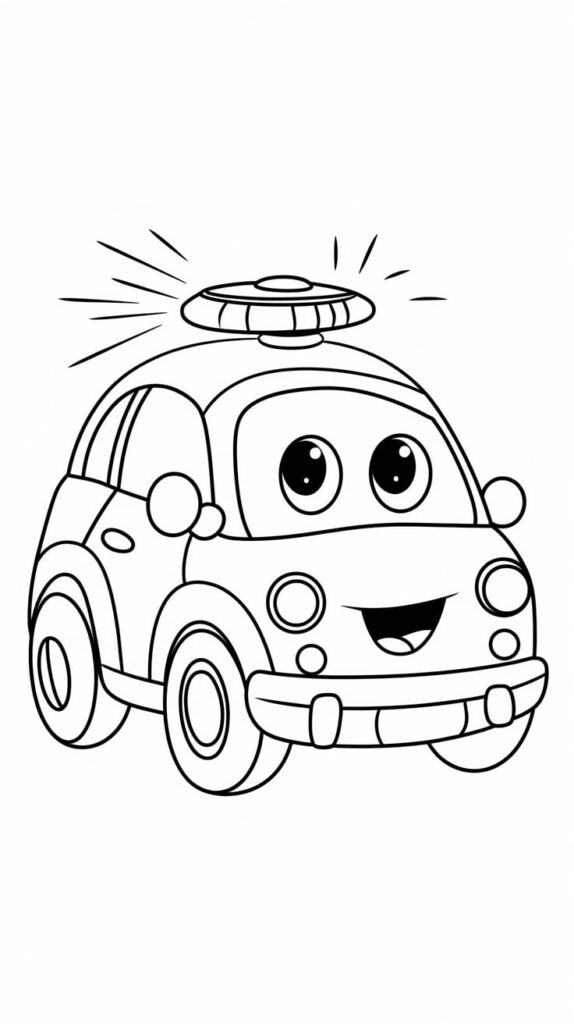 politieauto kleurplaat politie