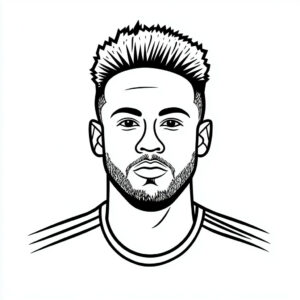 neymar-coloring-page-theme