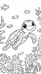 schildkröten ausmalbild