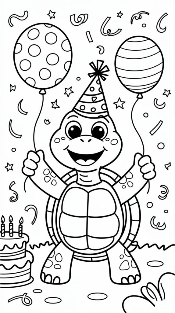 printable coloring pages of turtles