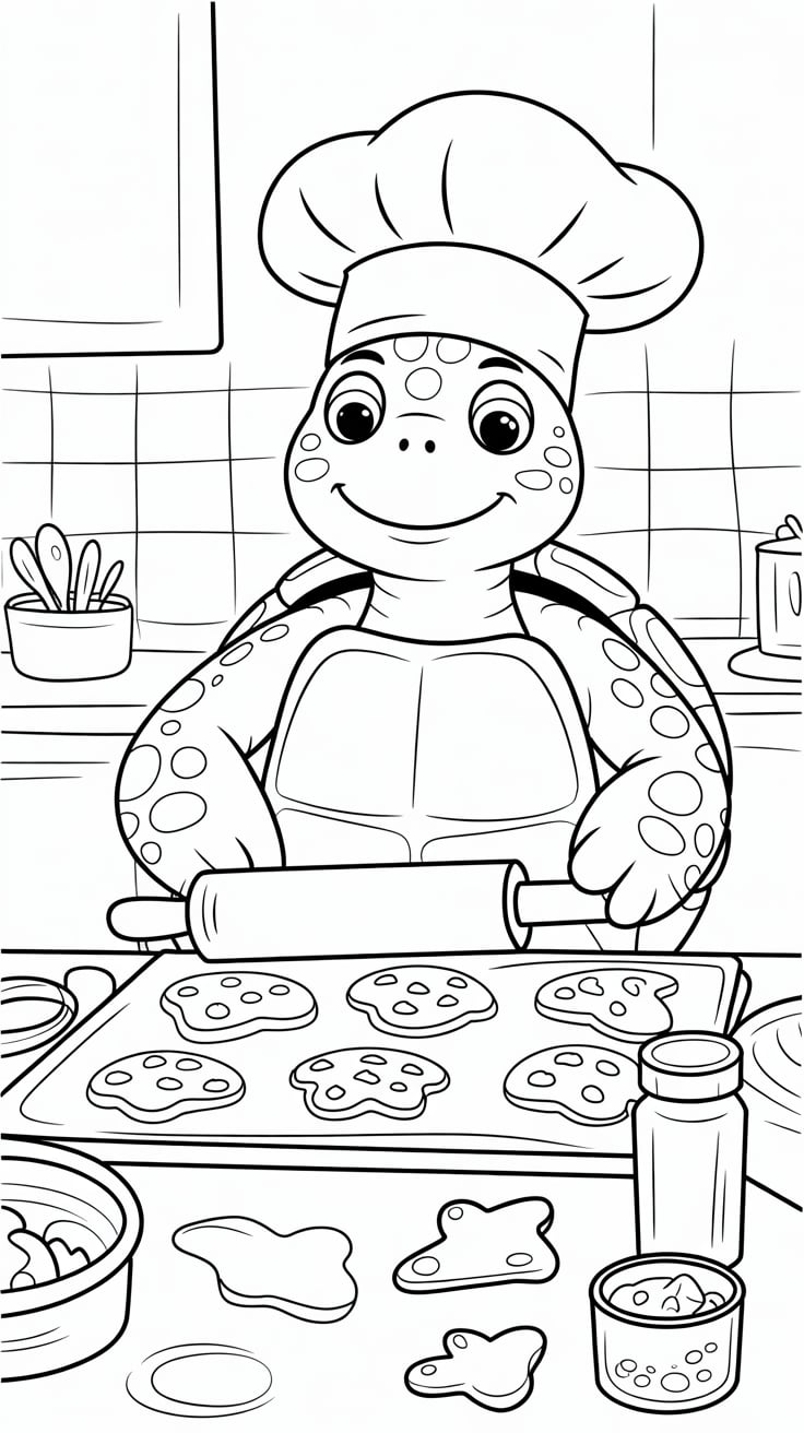 schildpad tekening