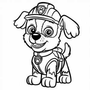 skye paw patrol kleurplaat