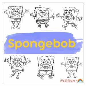 Spongebob kleurplaat