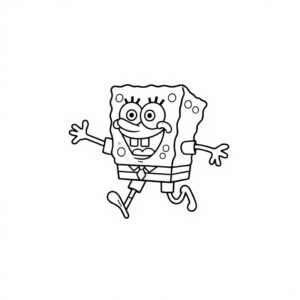 desenho do bob esponja para colorir e imprimir