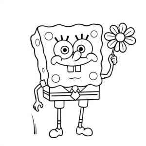desenhos para colorir e imprimir do bob esponja
