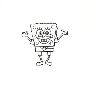 desenho bob esponja para colorir e imprimir