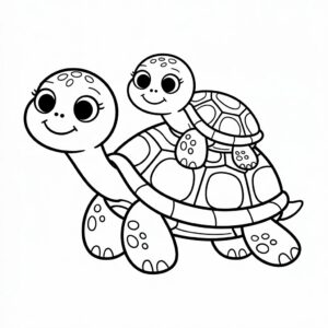 turtle coloring pages printable