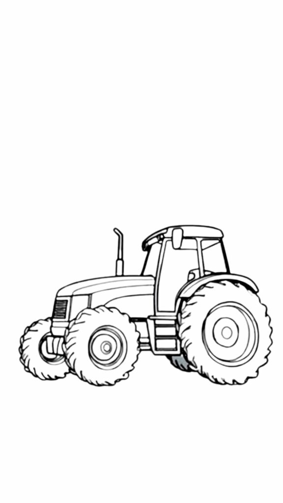 tekening trekker kleurplaat