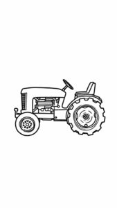 trekker kleurplaat case