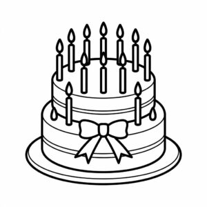 verjaardag kleurplaat