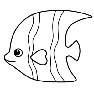 coloriage de poisson à imprimer