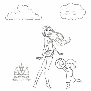 Creachick kleurplaten Zee