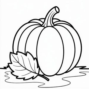 Gratis Kürbis Ausmalbild zum Ausdrucken