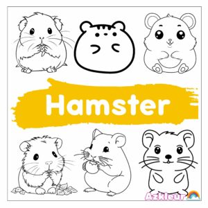 Hamster Kleurplaat