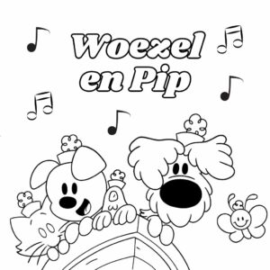 Colorea con los amigos de Woezel y Pip (PDF)