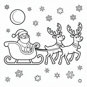 Kerstman poroineen – ilmainen tulostus