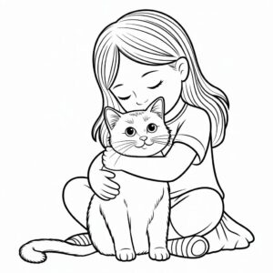 Mädchen mit ihrem Lieblingshaustier PDF kostenlos