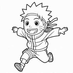 Naruto als kind kleurplaat PDF