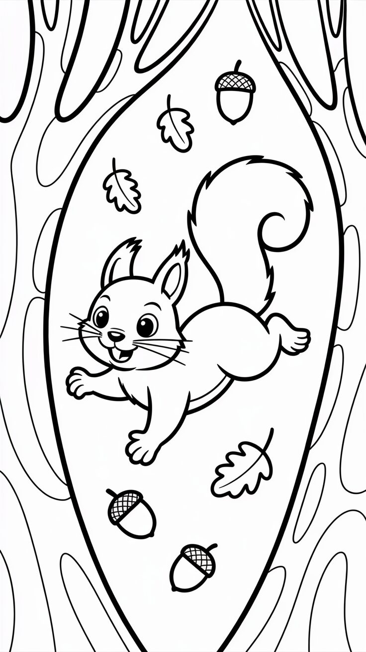 PDF Download – Eichhörnchen im Sprung zwischen Ästen