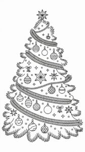 Palline sull’albero di Natale da stampare e colorare