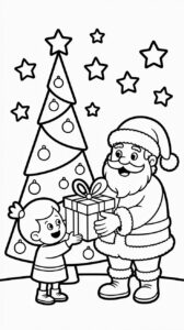 Print Joulupukki jakaa lahjoja – täysin ilmaiseksi