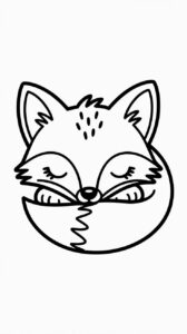 Schattige vosjes kleurplaat free