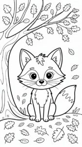 Waldbewohner im Herbst Ausmalbilder zum Ausdrucken