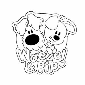 Woezel y Pip para colorear: PDF gratis