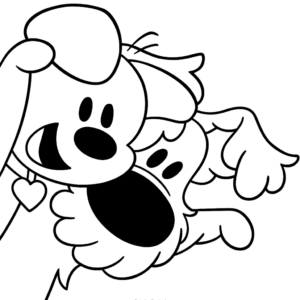 Colorea a Woezel y Pip para imprimir