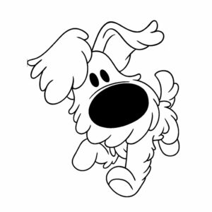 Woezel para colorear PDF gratis