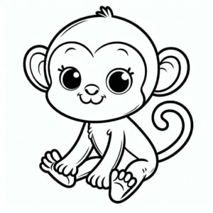 ausmalbilder affe kostenlos ausdrucken