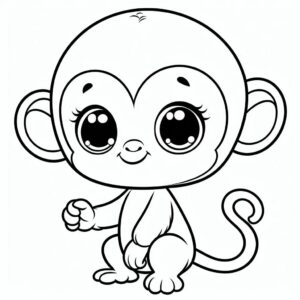 ausmalbilder affen kostenlos