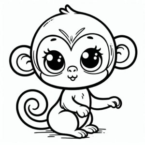 ausmalbilder affe kostenlos