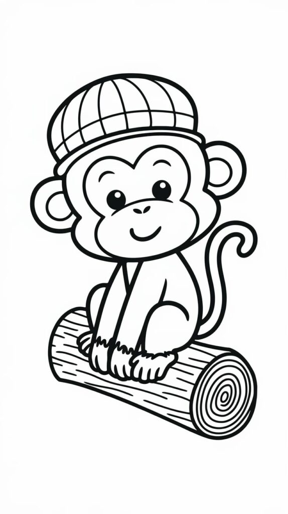 affe ausmalbilder zum ausdrucken