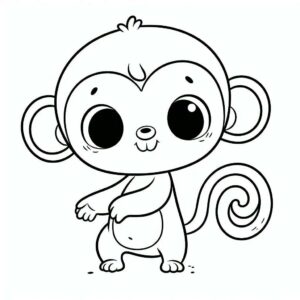 affen ausmalbild