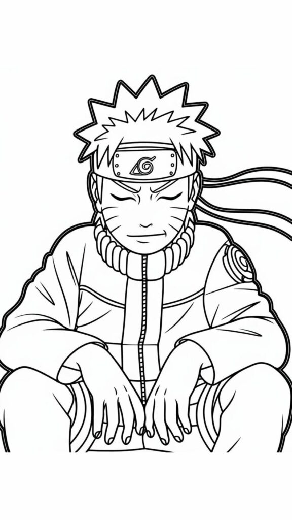 desenho do naruto colorido