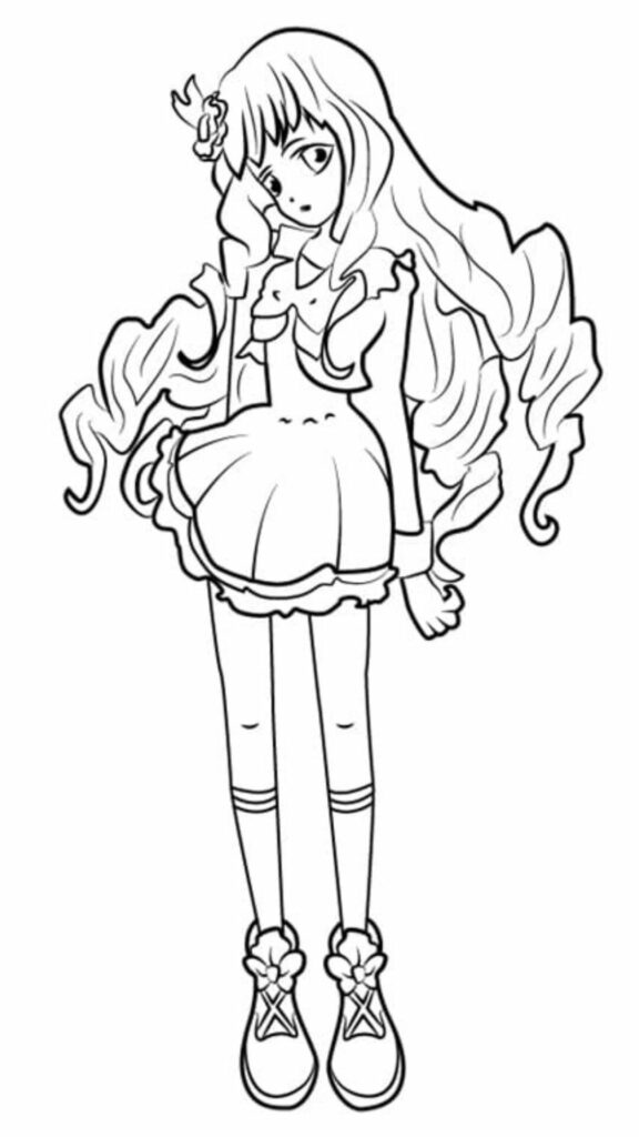 coloriage gratuit manga​