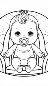 coloriage poupeé lol bebe