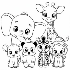 baba színező oldal színezése