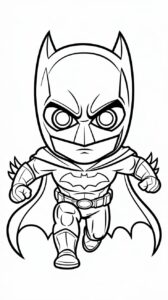 disegno stampare batman da colorare