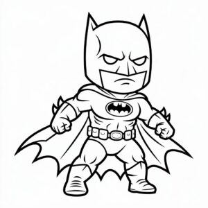 kleurplaat batman